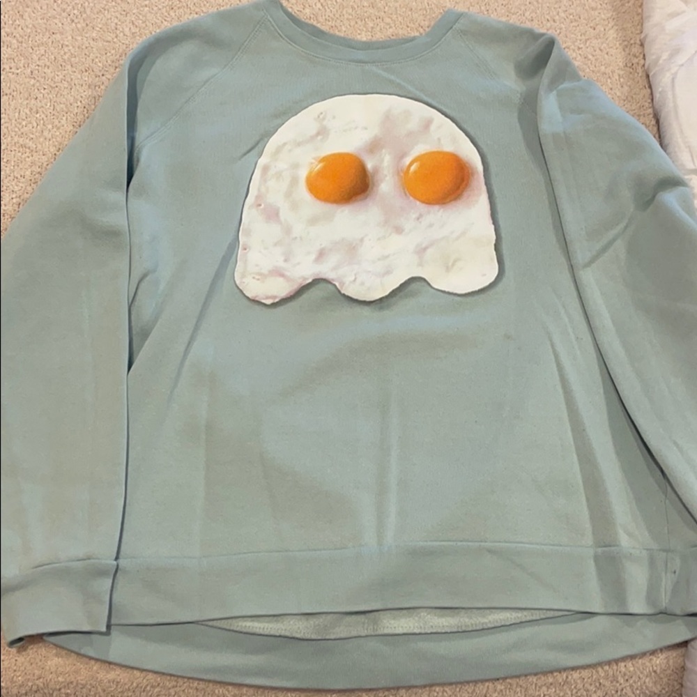 Theadless Spooky side up XL sweatshirt ghost blue